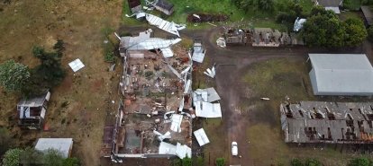 Xanxerê decreta situação de emergência após tornado atingir o município