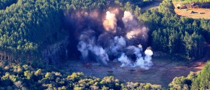 VÍDEO: detonação marca início das operações da SIM Mineradora em Abelardo Luz