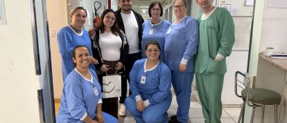 VÍDEO: casal retorna ao HRSP para agradecer dedicação da equipe da Maternidade