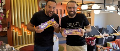 VÍDEO: o gigante da Milka chegou na Rada e já está chamando atenção
