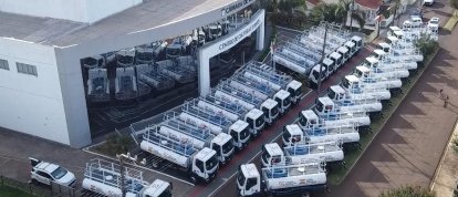 VÍDEO: Governo faz entrega de caminhões-pipa e anúncio de investimentos para os municípios do Oeste 