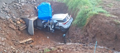 Idosa morre e três ficam feridos em acidente na SC-305 em São Lourenço do Oeste