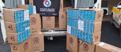 Mulher é presa com carga de cigarros contrabandeados avaliada em R$ 179 mil em Xanxerê