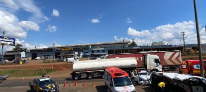 Colisão entre veículos deixa feridos na BR-282, no Oeste