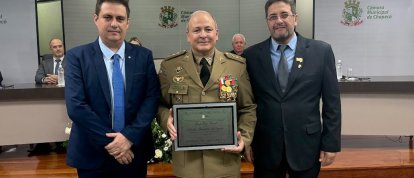 Câmara de Chapecó concede Título de Cidadão Honorário ao coronel Jorge Luiz Haack