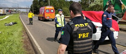 Motociclista morre em acidente na BR-480 em Chapecó