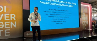 VÍDEO: Eduardo Christ, criador do personagem Badin, palestrou no Gramado Summit 2026
