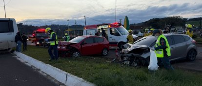 VÍDEO: Grave acidente deixa seis pessoas feridas na BR-282 em Xanxerê