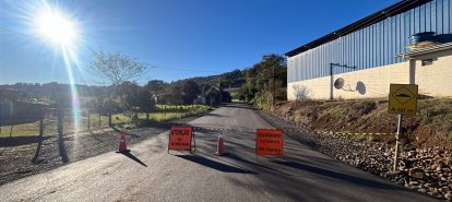 Trecho em obras na Linha Cambuinzal está interditado para veículos de carga pesada