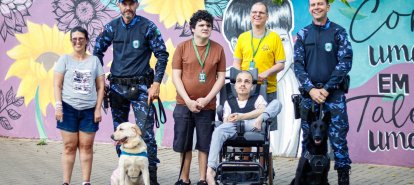 Cinoterapia da Guarda Municipal de Chapecó transforma vidas por meio da interação entre cães e pessoas