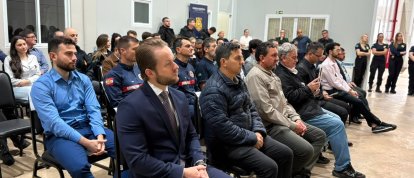 Prefeito de Xanxerê em exercício acompanha inauguração da Polícia Científica e vistoria obras da XRE-100