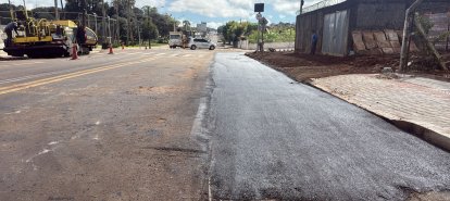 Xanxerê intensifica operação tapa-buracos em diferentes pontos da cidade