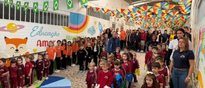 Semana da Pátria reúne comunidade escolar na Escola Arco-Íris em Xanxerê
