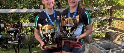 Irmãs de Xanxerê fazem história e conquistam títulos Sub-16 e Adulto no vôlei de areia