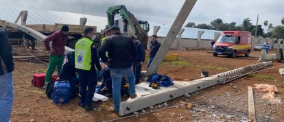 Trabalhador sofre queda de dez metros no Oeste e sofre ferimentos