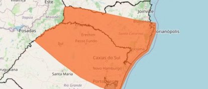 Santa Catarina tem alerta para temporais e possibilidade de tempestades severas nesta quinta-feira