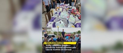 VÍDEO: Casa da Acolhida Santa Bernarda recebe doação com alimentos, itens de higiene e centenas de peças de roupas