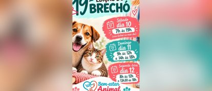 VÍDEO: 19º Brechó do Bem-Estar Animal acontece neste fim de semana
