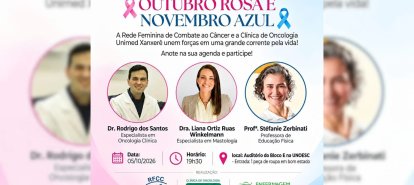 Palestra em Xanxerê reúne ações do Outubro Rosa e Novembro Azul