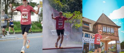 Valdir Toniasso encara os 42 km da Maratona Internacional de Pomerode e conquista 12º lugar na categoria