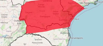 SC entra em alerta vermelho para tempestades nesta quinta-feira (10)