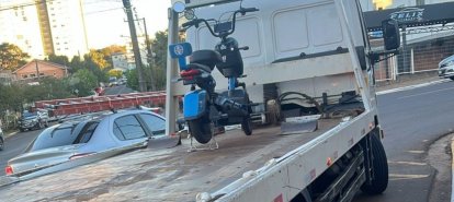 Polícia Militar fiscaliza veículo elétrico com indícios de adulteração em Xanxerê