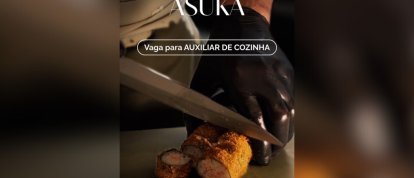 ASUKA abre vaga para Auxiliar de Cozinha