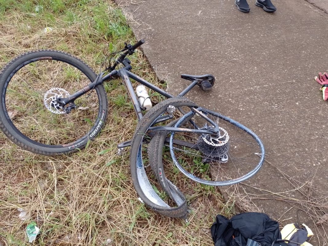 Motorista fugiu sem prestar socorro após atropelar ciclista. Foto: Arquivo Pessoal